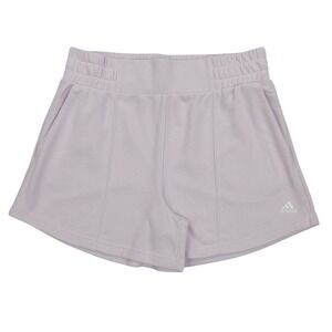 Adidas Women's Pocket Comfort Hyperglam French Terry Shorts Pink‎ Size XL